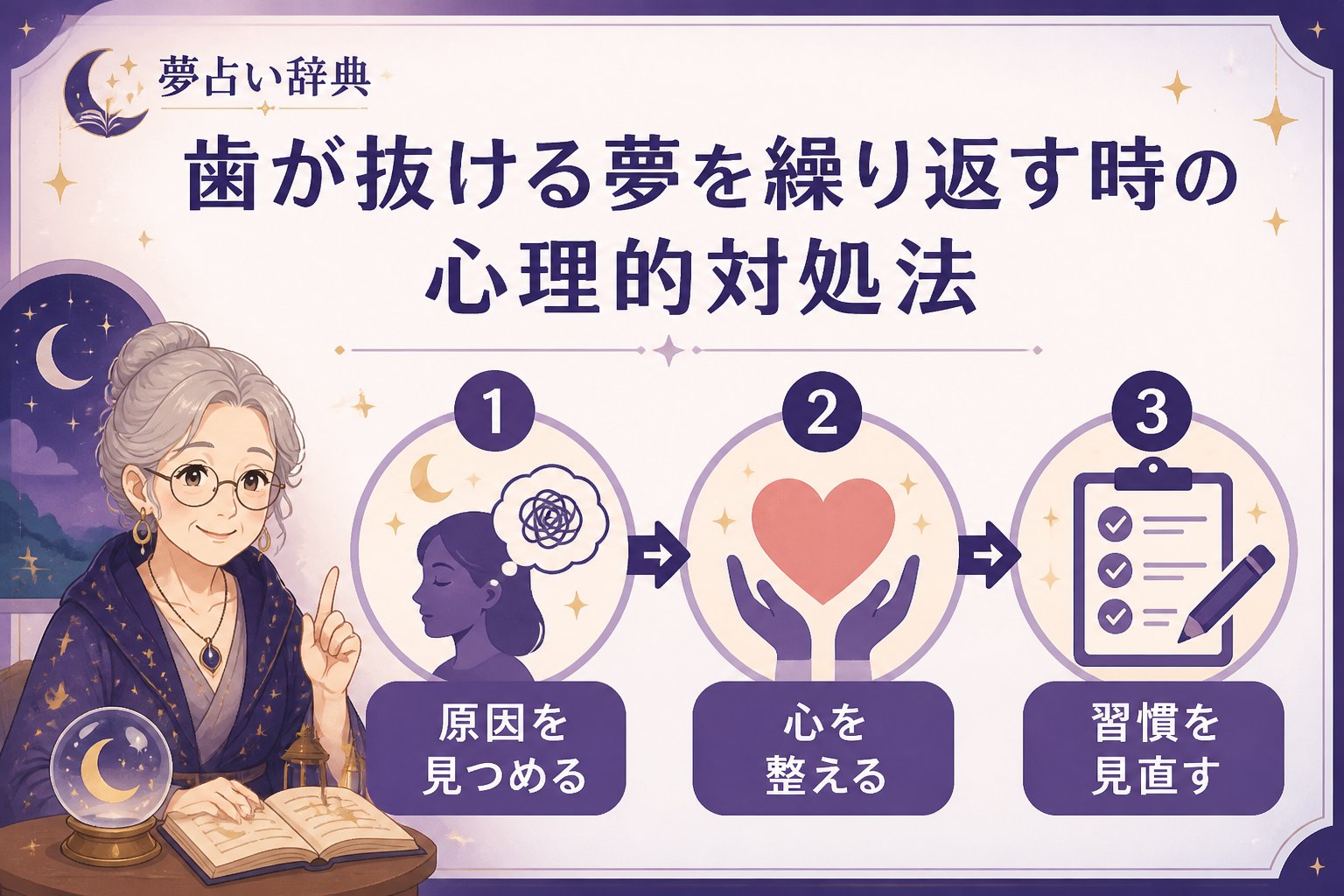 心理 歯が抜ける夢を繰り返す時の心理的対処法