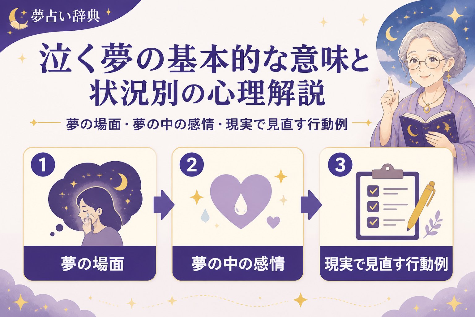 心理 泣く夢の基本的な意味と状況別の心理解説：夢の場面・夢の中の感情・現実で見直す行動例