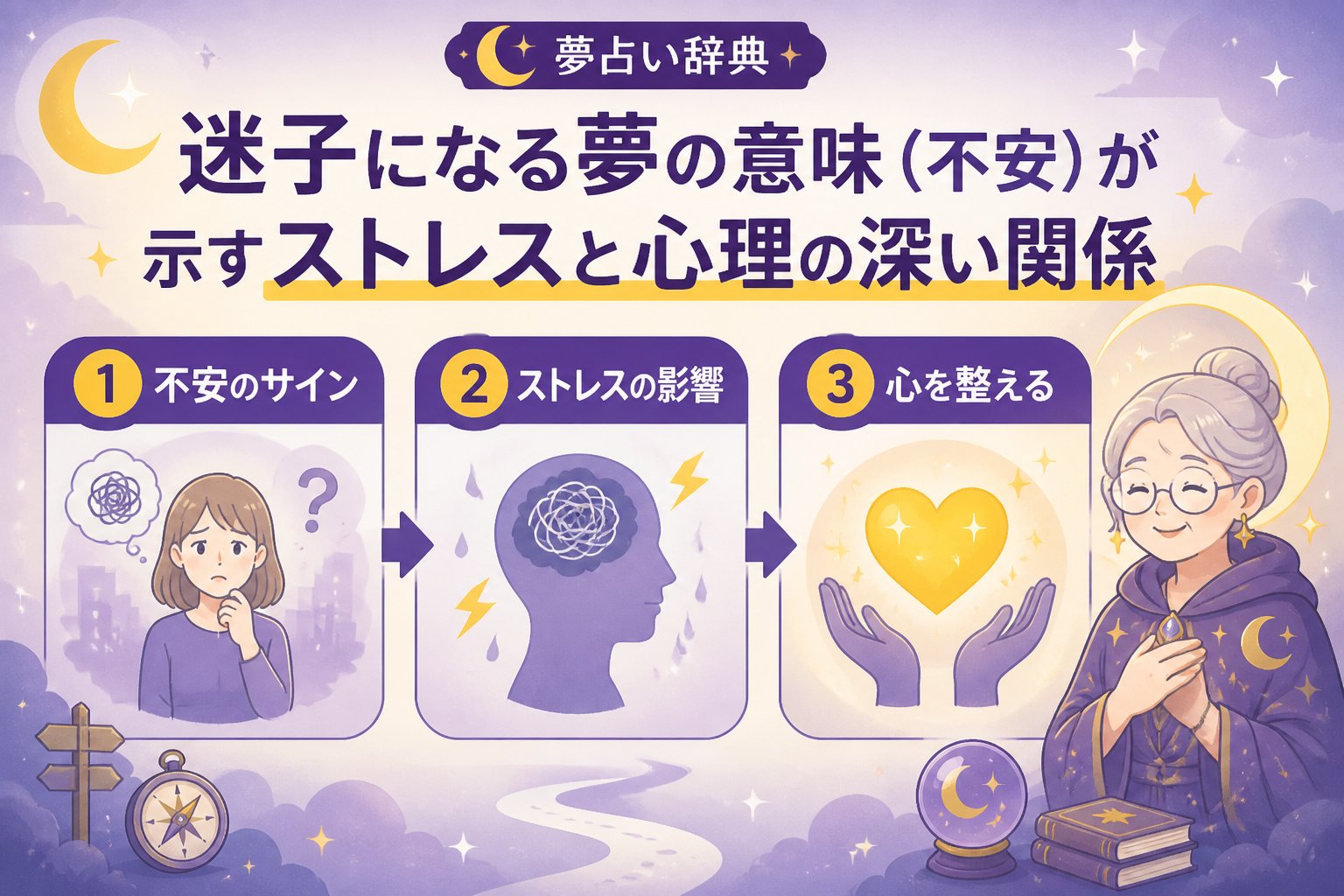 心理 迷子になる夢の意味(不安)が示すストレスと心理の深い関係
