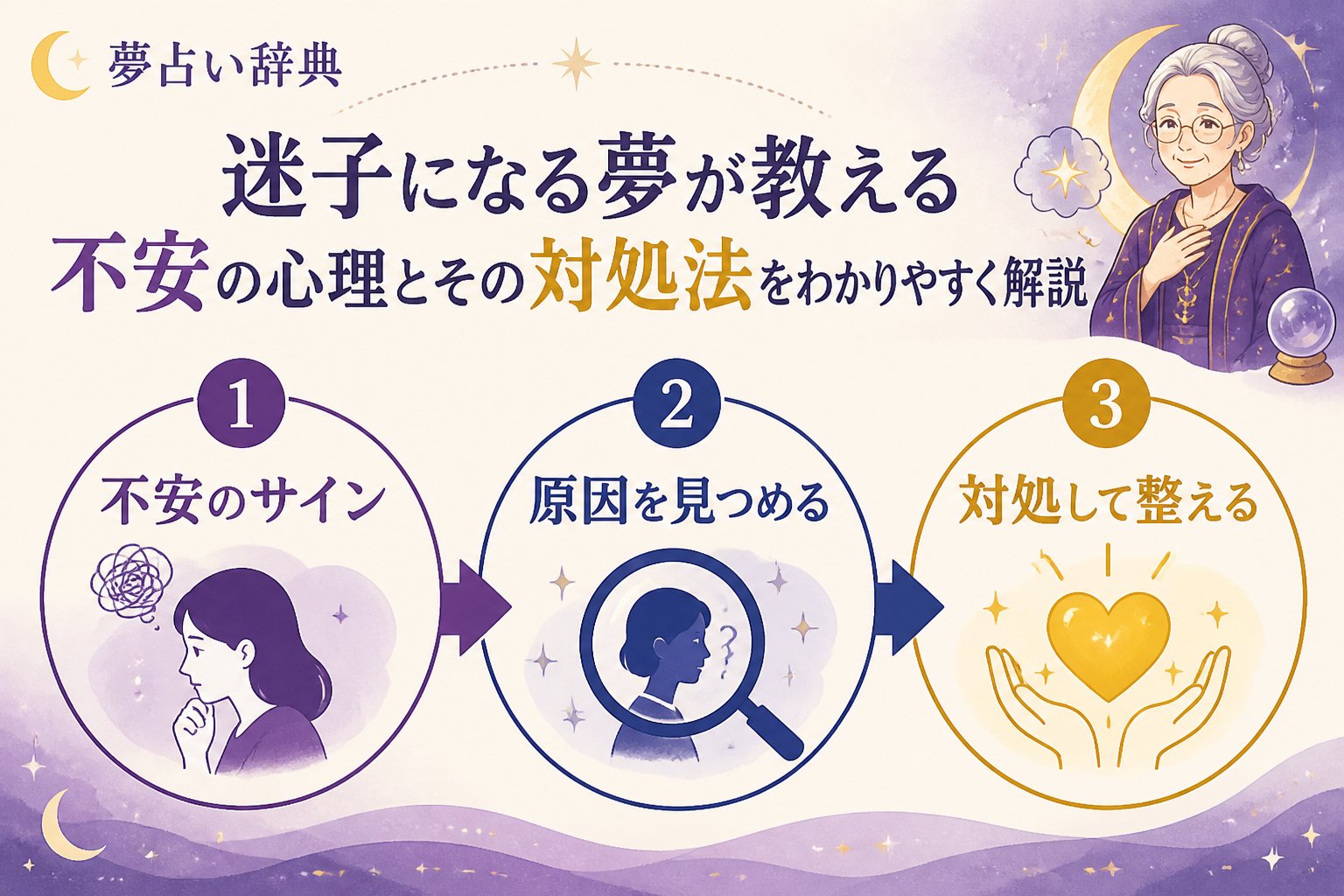 心理 迷子になる夢の対処（不安）を含む夢の意味と心理