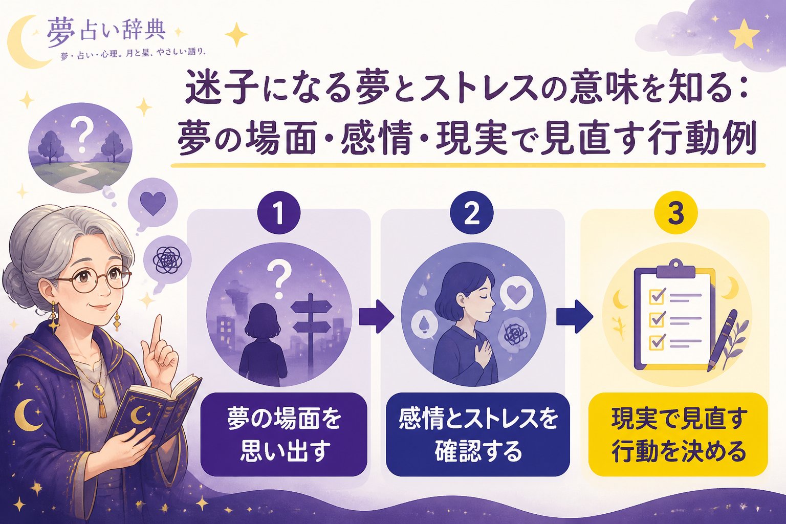 心理 迷子になる夢とストレスの意味を知る：夢の場面・感情・現実で見直す行動例