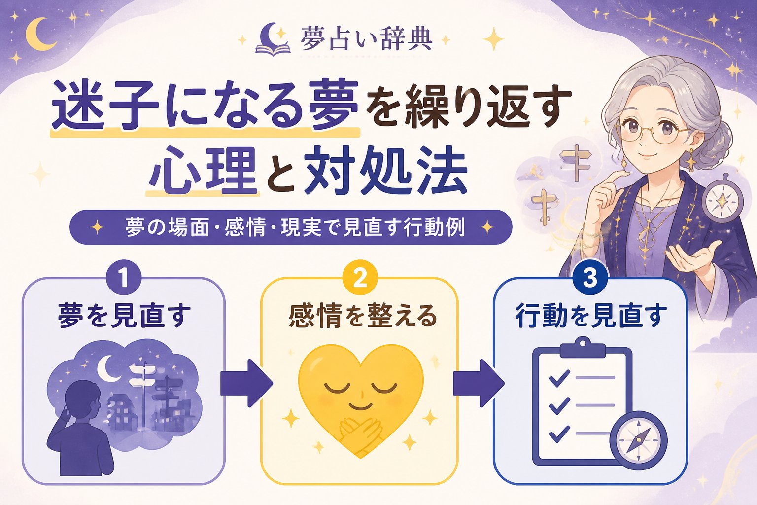 心理 迷子になる夢を繰り返す心理と対処法：夢の場面・感情・現実で見直す行動例