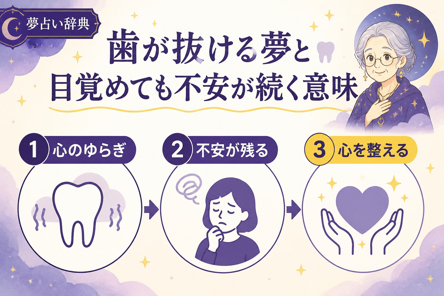 心理 歯が抜ける夢と目覚めても不安が続く意味