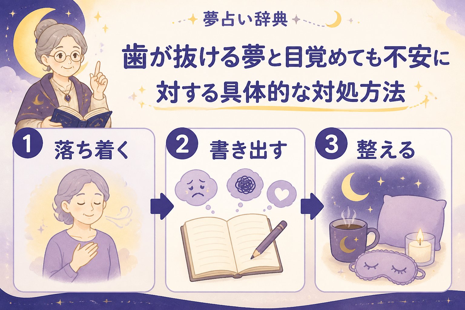 心理 歯が抜ける夢と目覚めても不安に対する具体的な対処方法