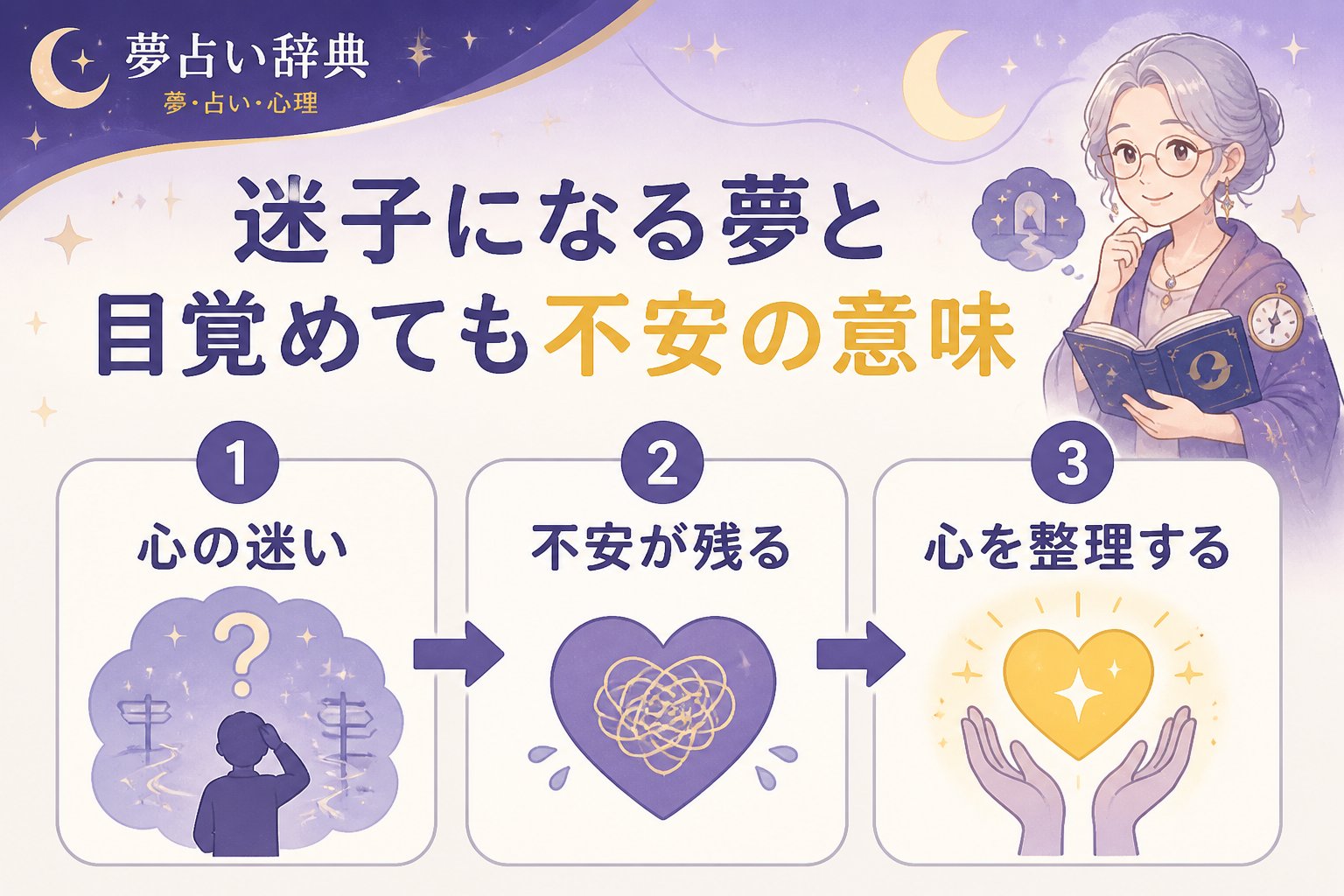 心理 迷子になる夢と目覚めても不安の意味